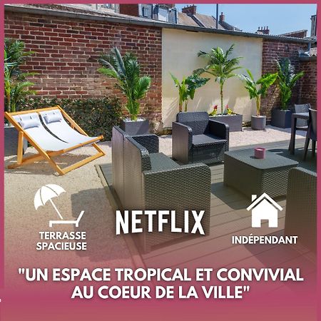 L'Escale Tropicale, Appartement Independant Avec Terrasse Privative Сен-Кантен Екстер'єр фото